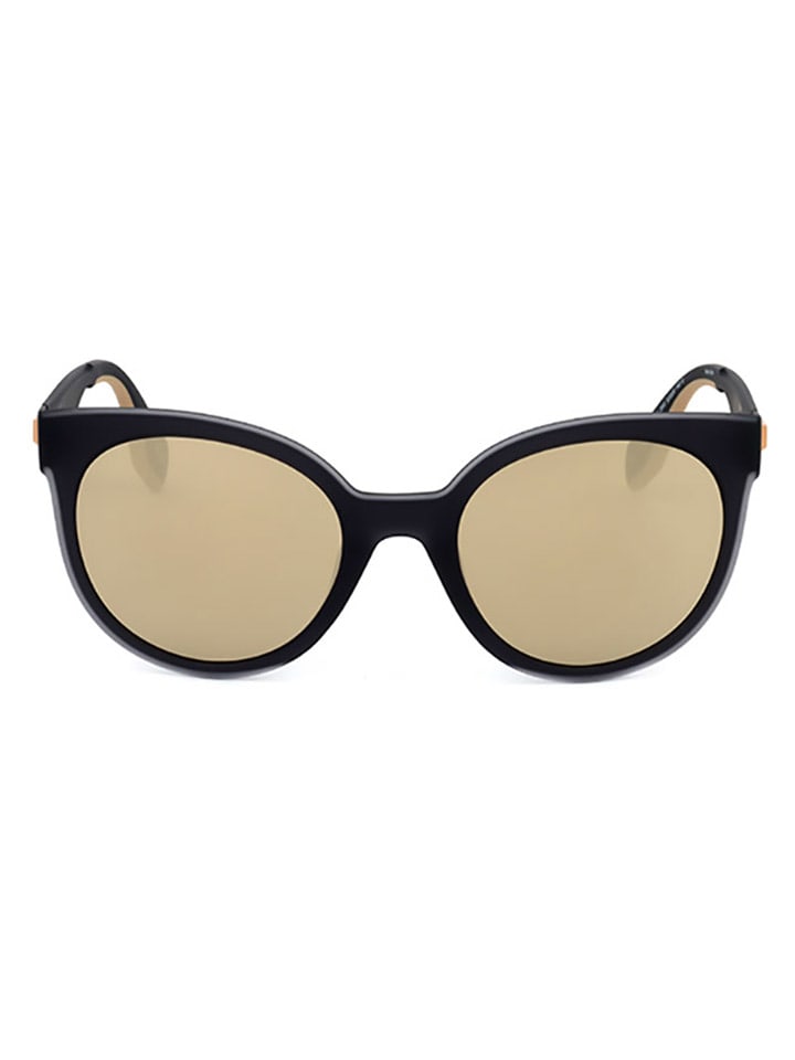 adidas Damskie okulary przeciwsłoneczne w kolorze czarno-żółtym rozmiar: 52