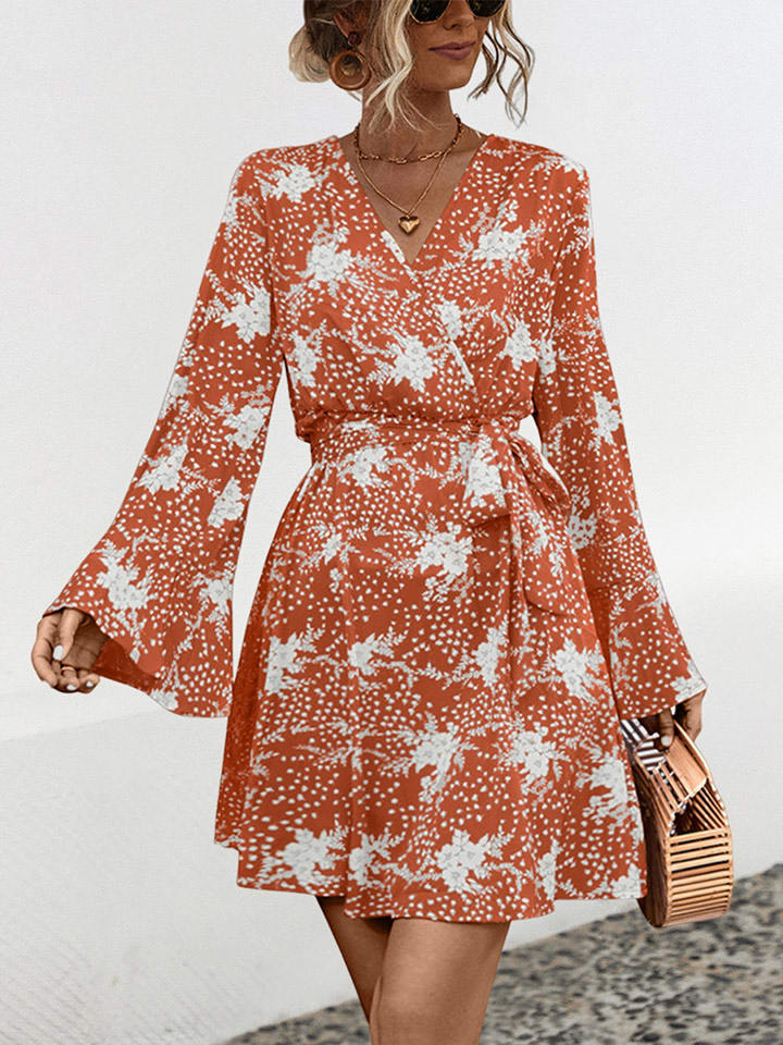 Ariel Tesoro Sukienka w kolorze brązowo-białym rozmiar: 36