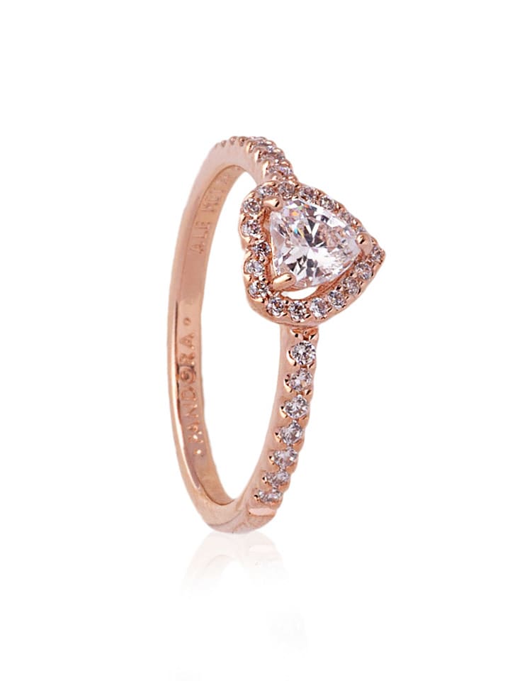 Pandora Pozłacany pierścionek z cyrkoniami rozmiar: 52