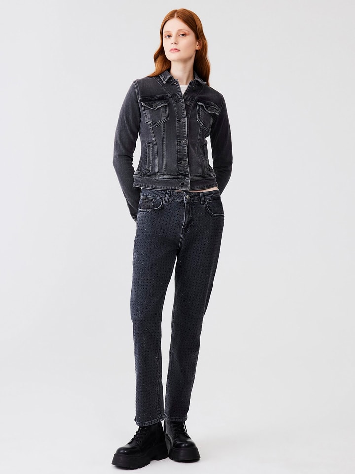 LTB Dżinsy - Tapered fit - w kolorze czarnym rozmiar: W28