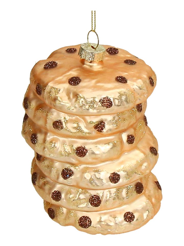 Kersten Ozdoba choinkowa "Cookie Stack" w kolorze złotym - wys. 9,5 cm rozmiar: onesize