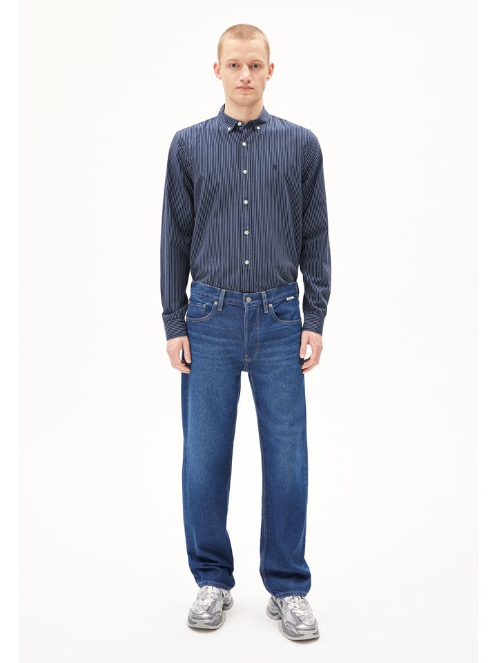 armedangels Dżinsy "Aary" - Straight fit - w kolorze granatowym rozmiar: W32/L32