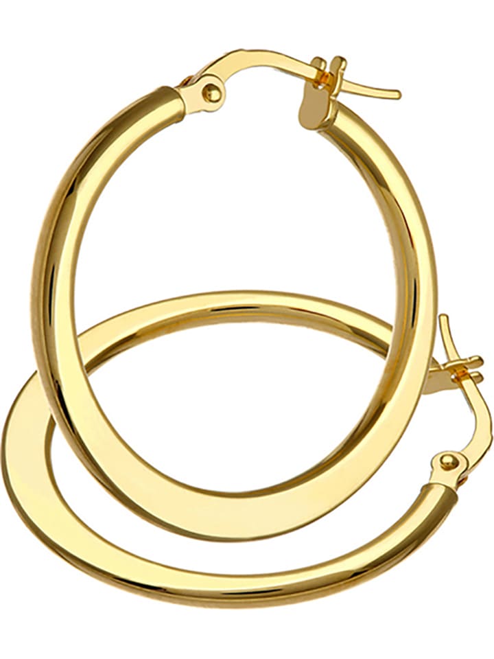 Revoni Złote kolczyki-kreole rozmiar: onesize