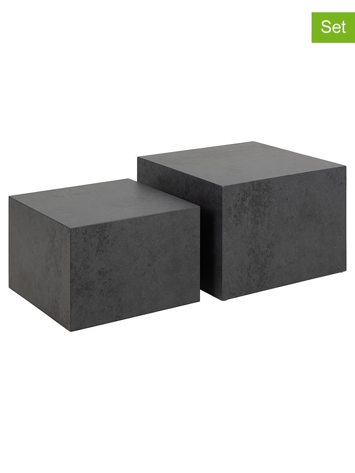 Actona Ławy (2 szt.) "Dice" w kolorze czarnym rozmiar: onesize