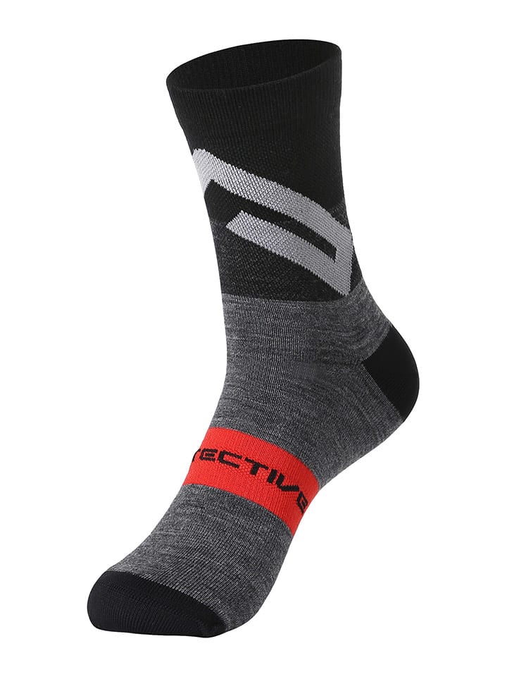 Protective Skarpety kolarskie "Stain" w kolorze szaro-czarnym rozmiar: 36-39