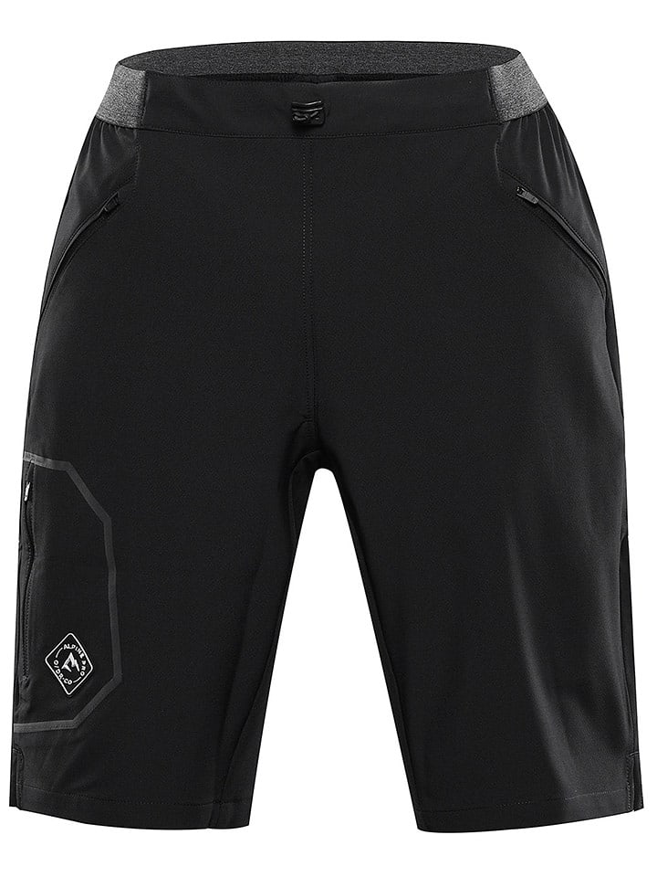 Alpine Pro Szorty funkcyjne "Zamb" w kolorze czarnym rozmiar: 54