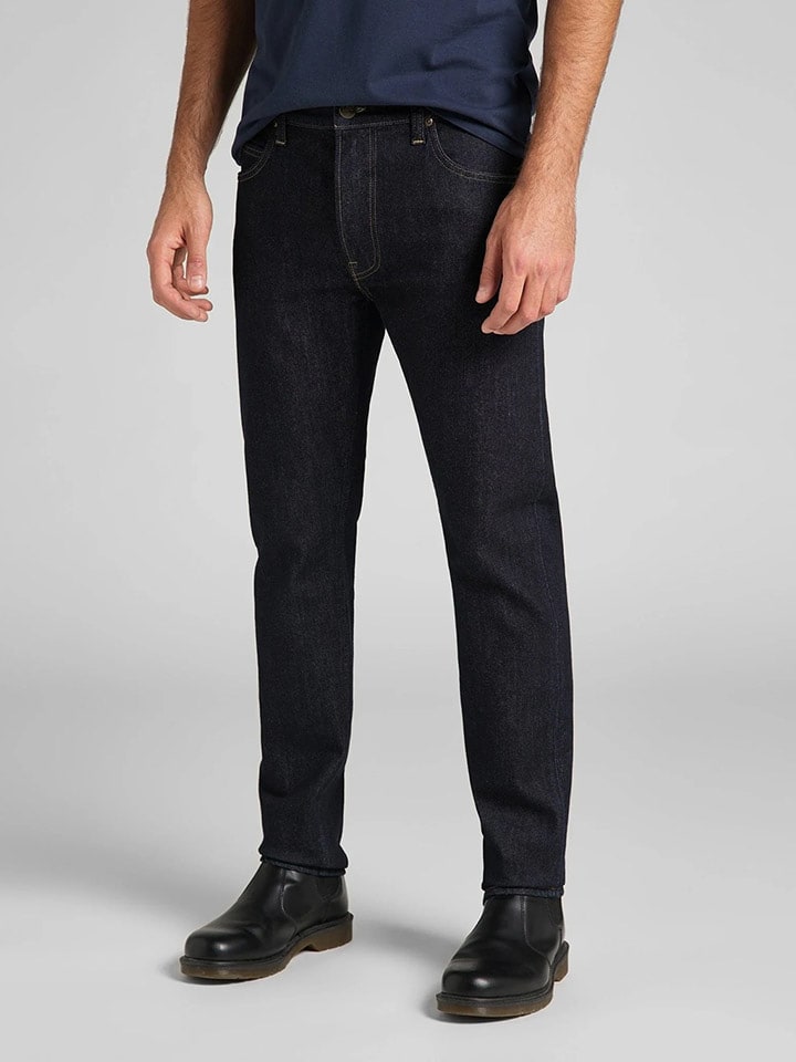 Lee Dżinsy "Rider" - Slim fit - w kolorze granatowym rozmiar: W32/L34