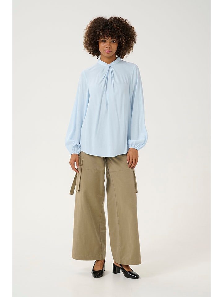 CULTURE Bluzka w kolorze błękitnym rozmiar: S