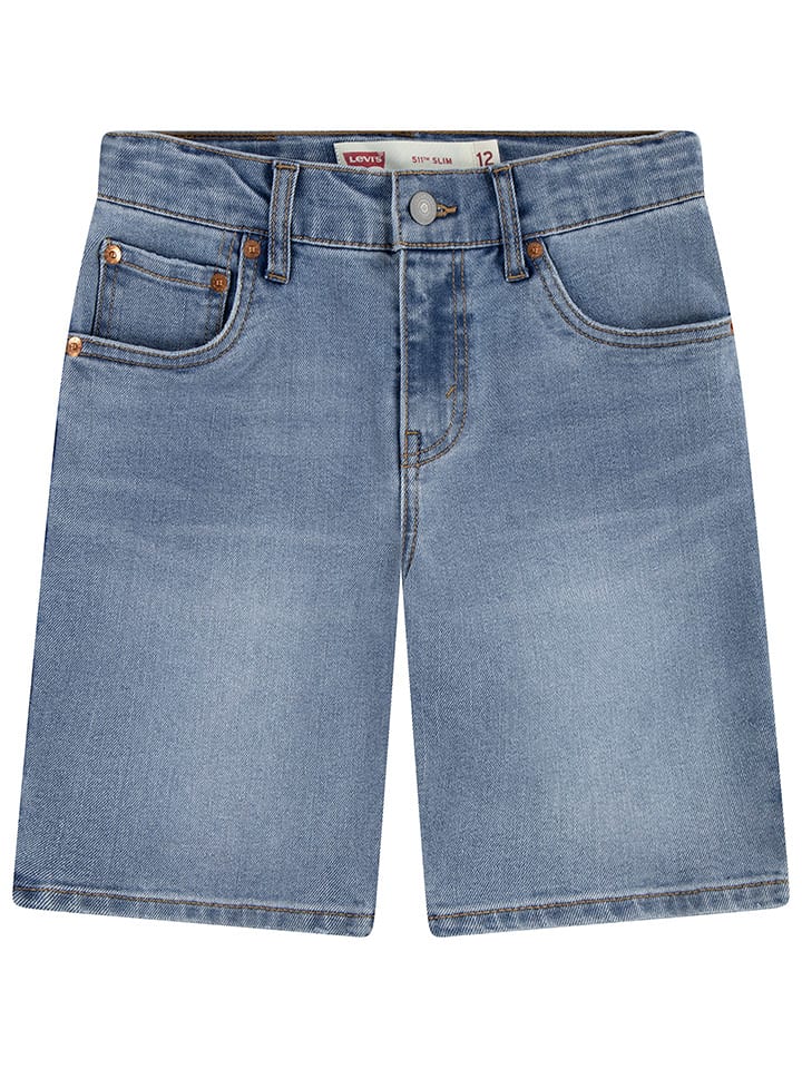 Levi's Kids Szorty dżinsowe "New 551" - Slim fit - w kolorze niebieskim rozmiar: 128