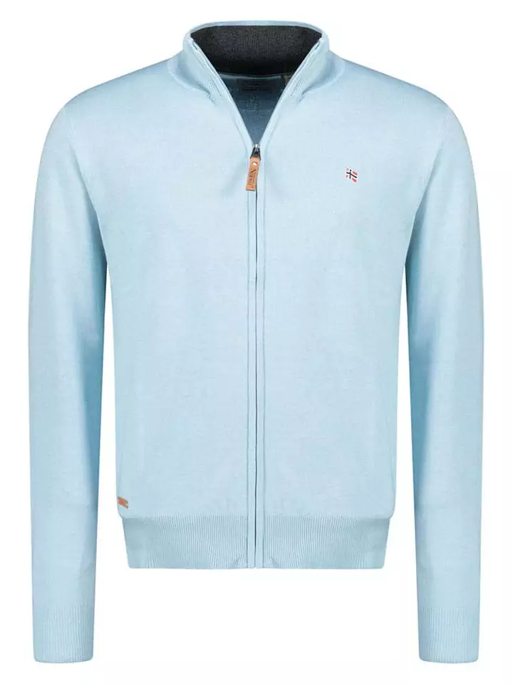 Geographical Norway Kardigan "Fregate" w kolorze błękitnym rozmiar: XL