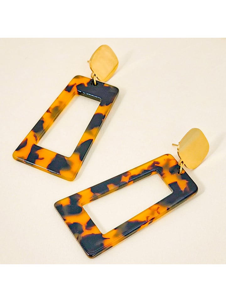 LA CHIQUITA Pozłacane kolczyki-wkrętki "Leona Steel" rozmiar: onesize