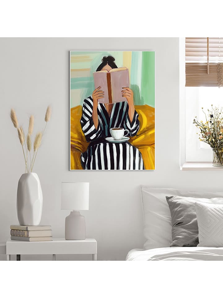 Orangewallz Druk artystyczny "Relaxing" w ramce rozmiar: 50x70 cm