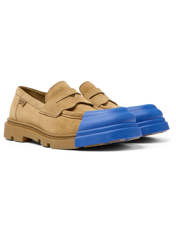 Camper Skórzane mokasyny w kolorze jasnobrązowym rozmiar: 40