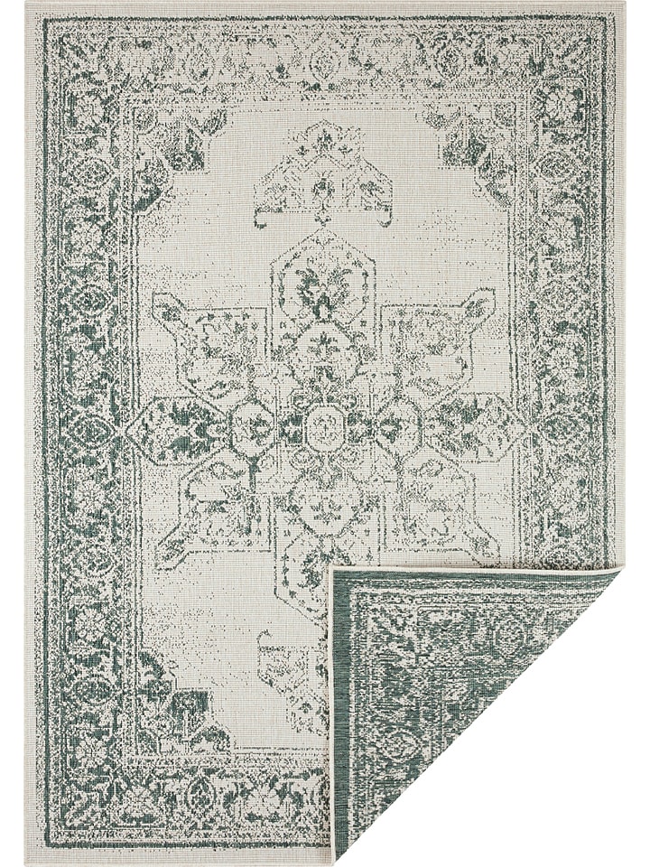 NORTHRUGS Dywan "Borbon" w kolorze zielono-kremowym rozmiar: 120x170 cm