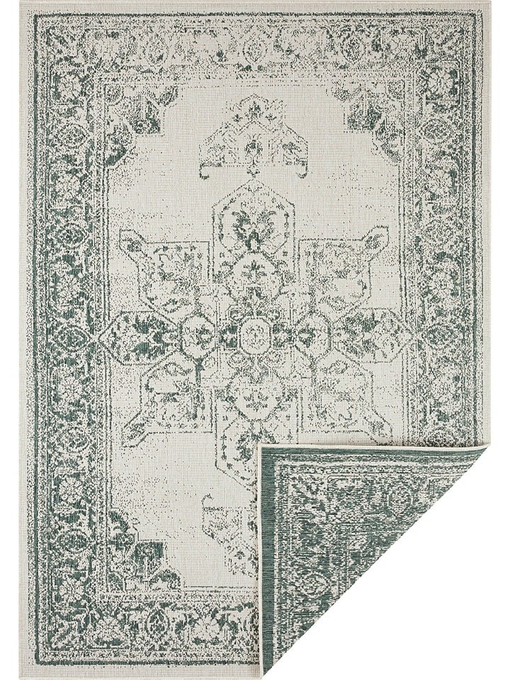 NORTHRUGS Dywan "Borbon" w kolorze zielono-kremowym rozmiar: 120x170 cm