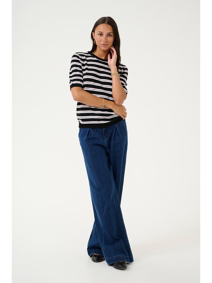 Kaffe Sweter w kolorze czarno-białym rozmiar: L