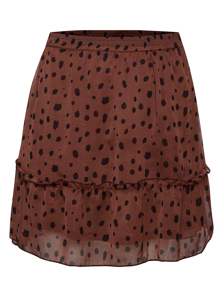 SAINT TROPEZ Spódnica "Valerie" w kolorze brązowym rozmiar: L