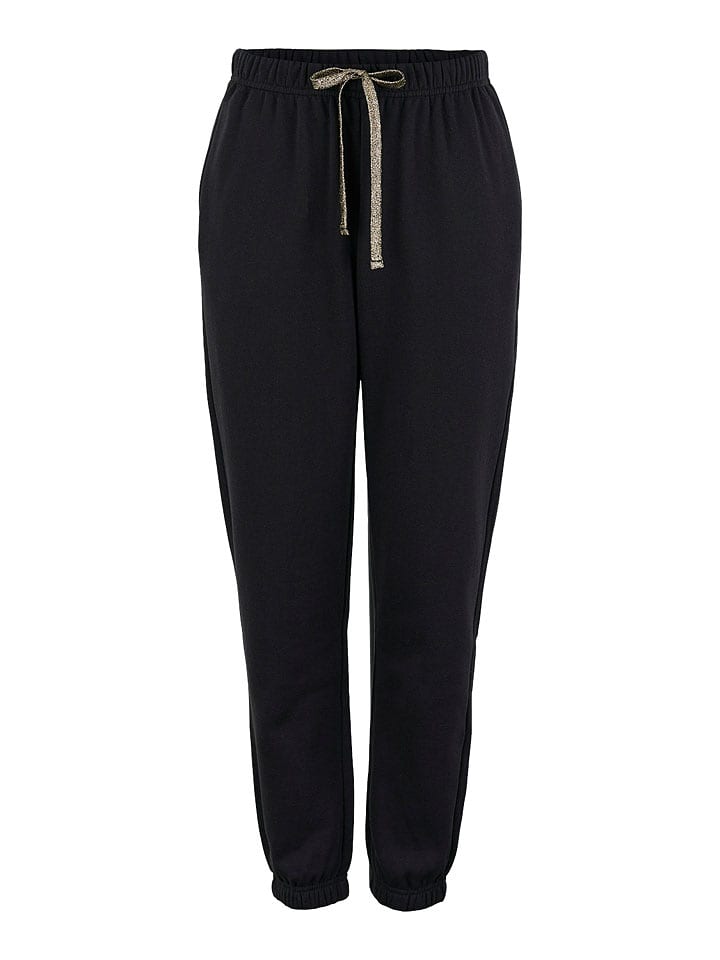 Pieces Spodnie dresowe "Chilli" w kolorze czarnym rozmiar: XS