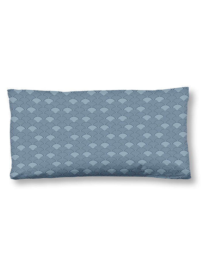 Hip Satynowa poszewka "Asher" w kolorze niebieskim na poduszkę rozmiar: 40x80 cm