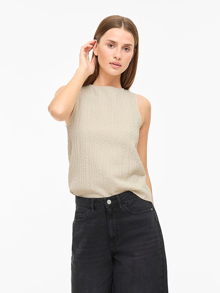 Vila Top w kolorze beżowym rozmiar: XL