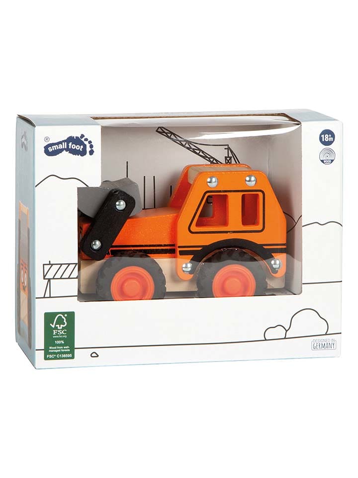 small foot Koparka w kolorze pomarańczowym - 18 m+ rozmiar: onesize