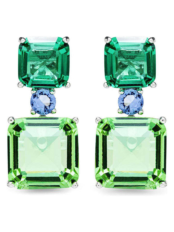 Luxenter Srebrne kolczyki-wkrętki z cyrkoniami rozmiar: onesize