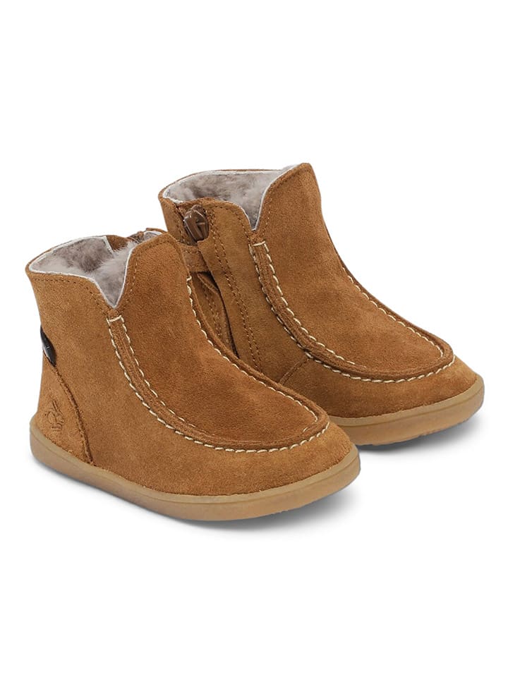 Bundgaard Skórzane botki zimowe "Mocca II" w kolorze jasnobrązowym rozmiar: 21