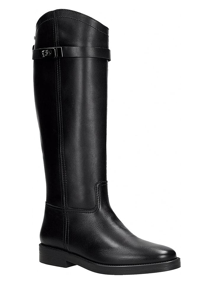 Wojas Skórzane kozaki w kolorze czarnym rozmiar: 38