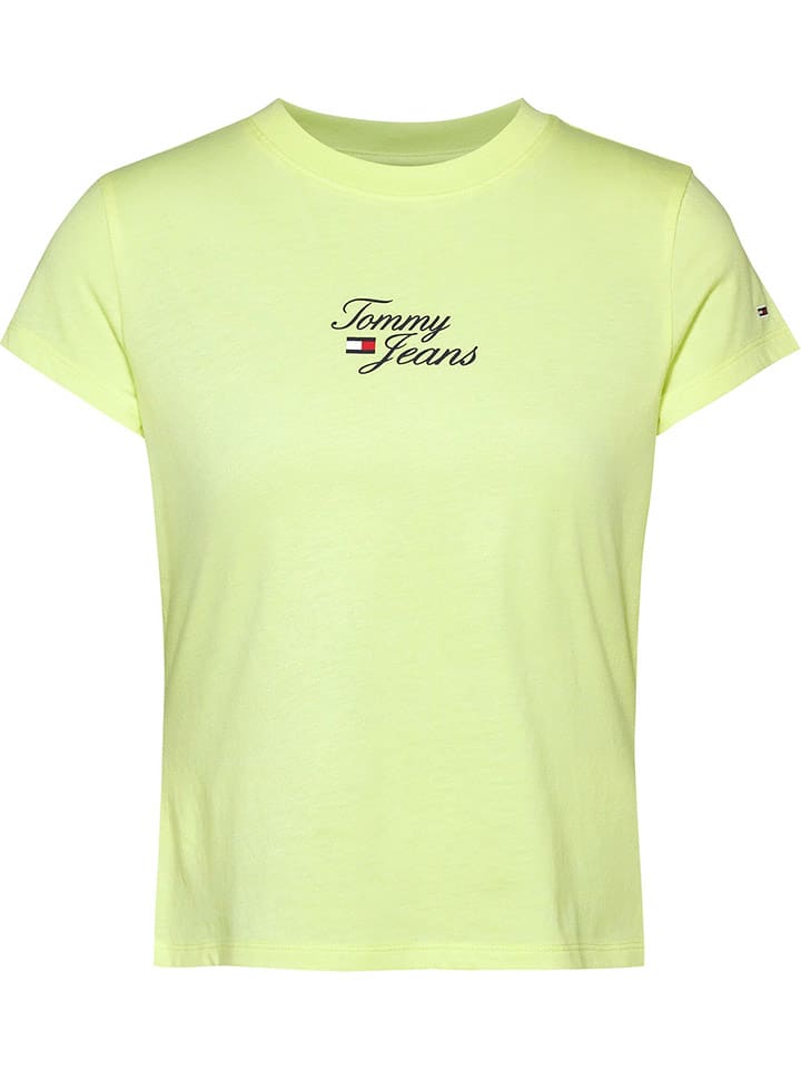 TOMMY JEANS Koszulka w kolorze żółtym rozmiar: L