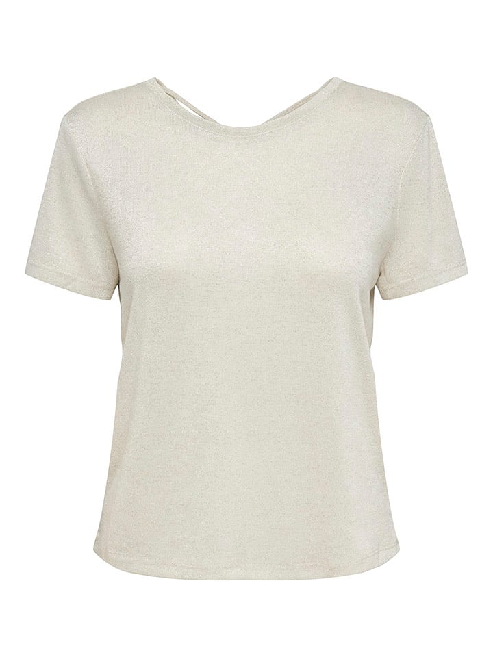 ONLY Koszulka w kolorze kremowym rozmiar: M