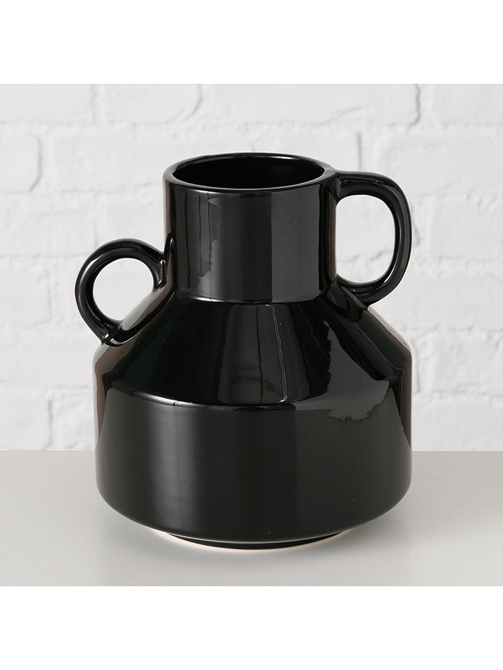 Boltze Wazon "Maru" w kolorze czarnym - wys. 18,5 x Ø 18 cm rozmiar: onesize