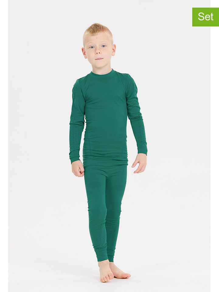 Zigzag 2-częściowy zestaw funkcyjny "Gualala" w kolorze zielonym rozmiar: 164/176