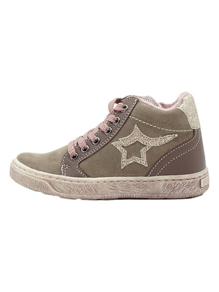 lamino Skórzane sneakersy w kolorze khaki rozmiar: 28
