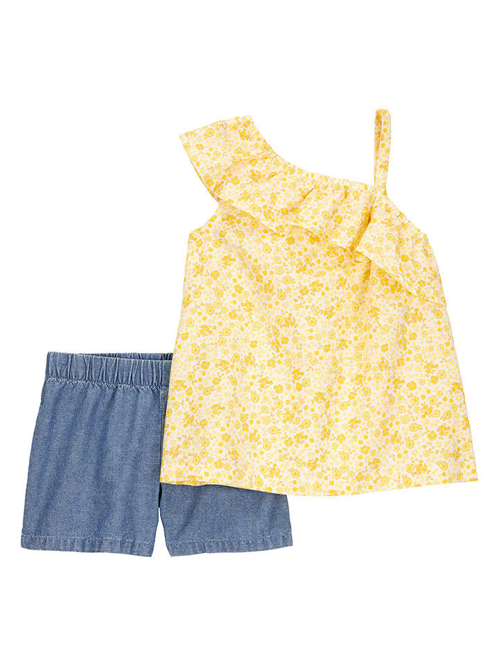 carter's 2-częściowy zestaw w kolorze żółto-niebieskim rozmiar: 98