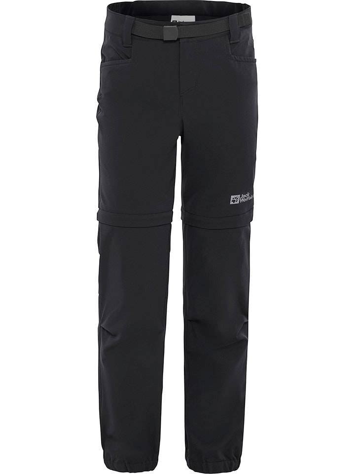Jack Wolfskin Spodnie trekkingowe Zipp-Off "Active" w kolorze czarnym rozmiar: 152