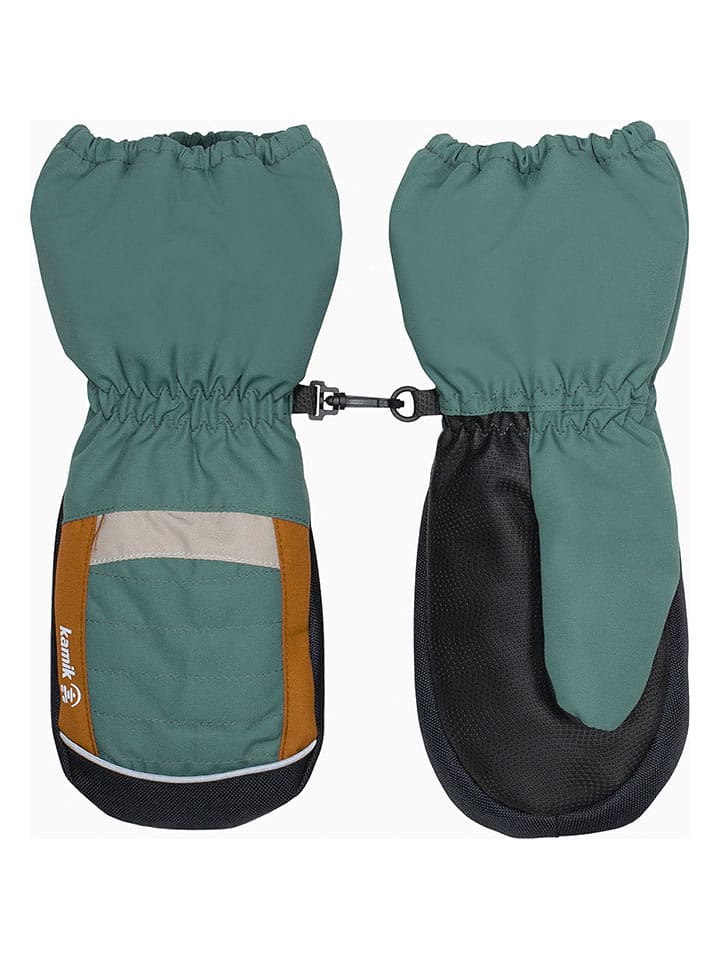 Kamik Rękawice funkcyjne "Bobcat" w kolorze zielonym rozmiar: 80-98