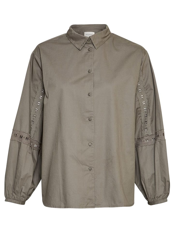 MOSS COPENHAGEN Koszula "Jeovana Petronia" w kolorze khaki rozmiar: M/L