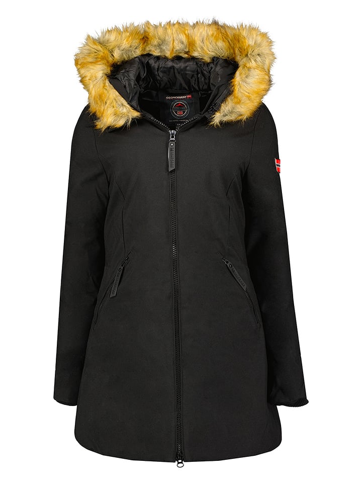 Geographical Norway Parka "Adelaide" w kolorze czarnym rozmiar: XL