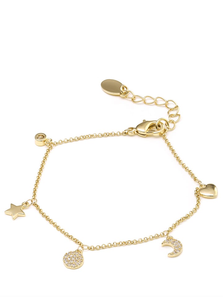 U.S. Polo Assn. Pozłacana bransoletka z zawieszkami rozmiar: onesize