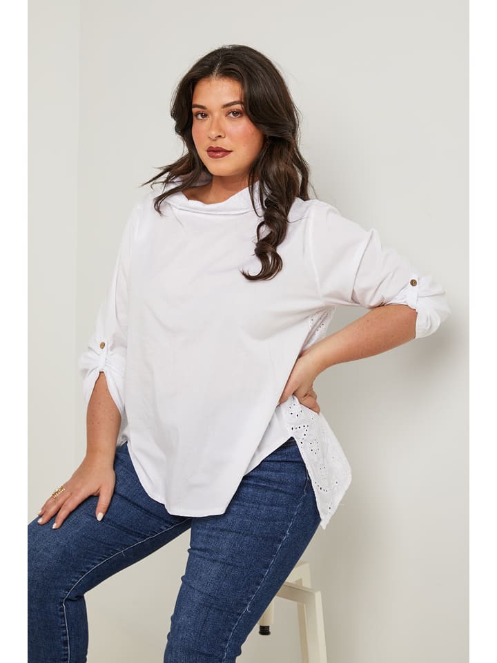 Curvy Lady Bluzka w kolorze białym rozmiar: 44/46