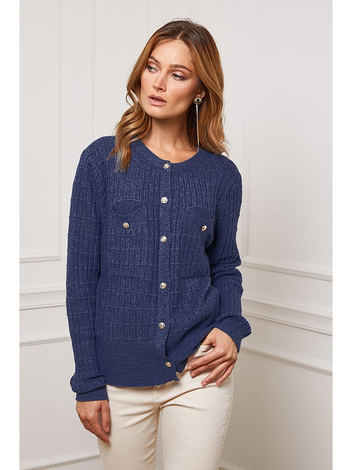 Joséfine Kardigan "Castel" w kolorze granatowym rozmiar: M
