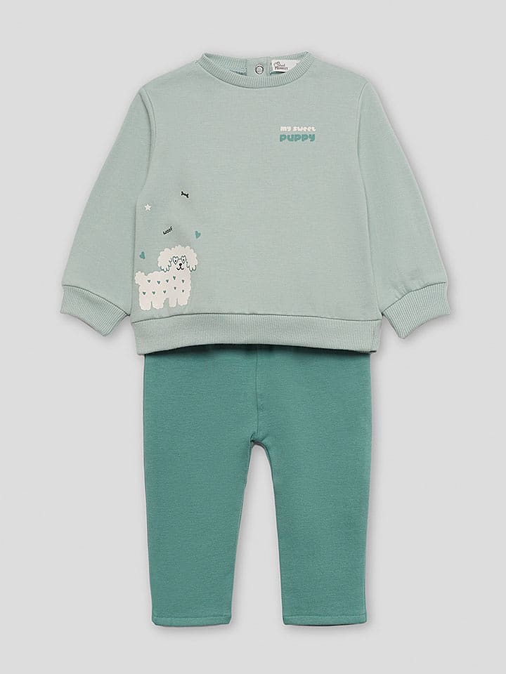 Street MONKEY 2-częściowy zestaw w kolorze zielonym rozmiar: 68