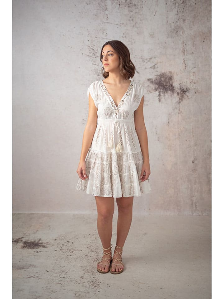 Lula Natura Sukienka w kolorze białym rozmiar: onesize