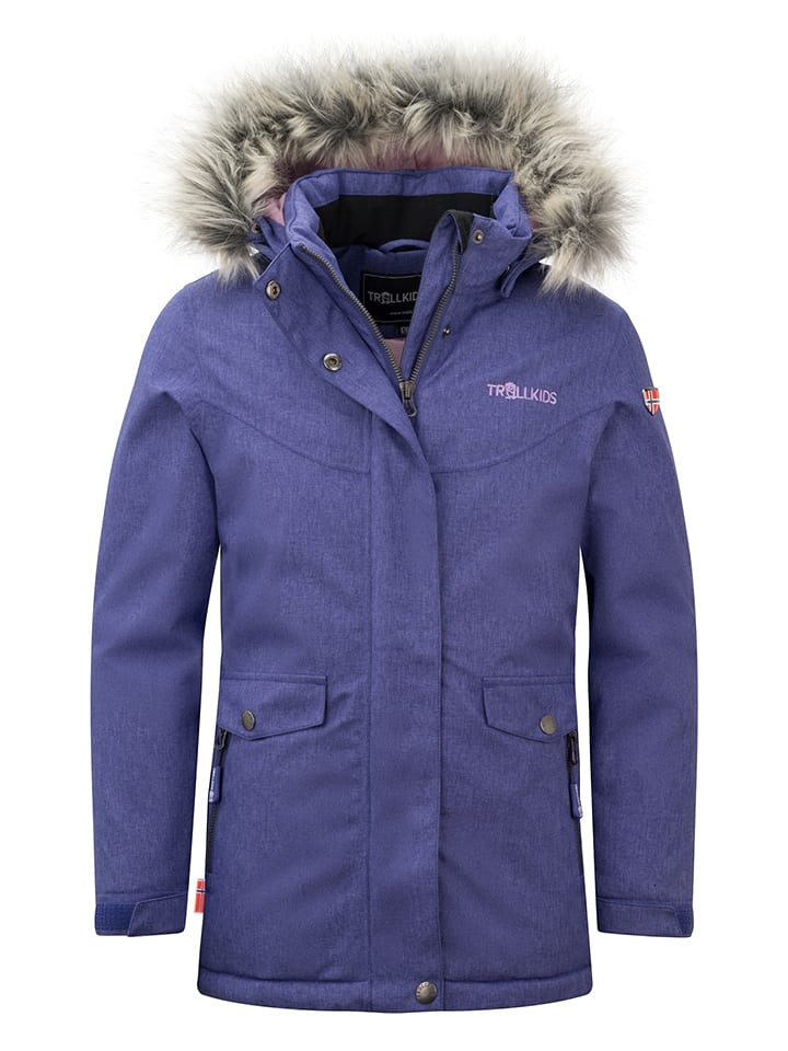 Trollkids Parka "Oslo XT" w kolorze fioletowym rozmiar: 128