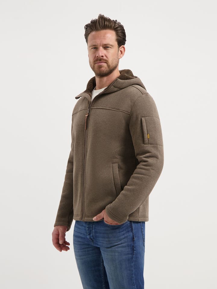 TRAVELIN' Kurtka polarowa w kolorze beżowym rozmiar: M