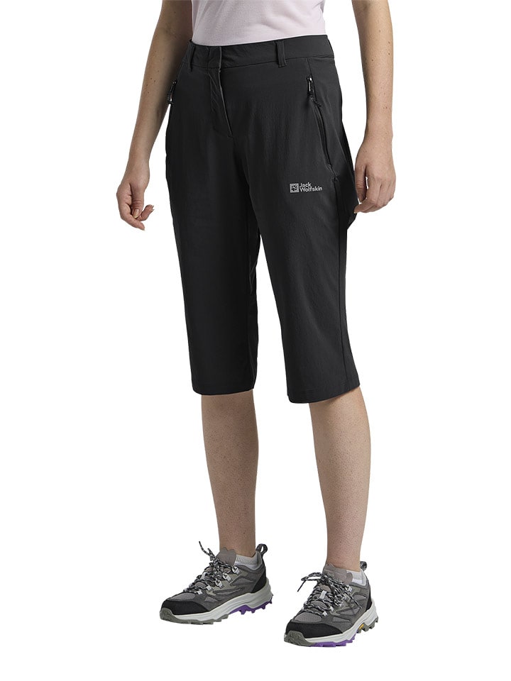Jack Wolfskin Szorty funkcyjne "Hikeout" w kolorze czarnym rozmiar: 38
