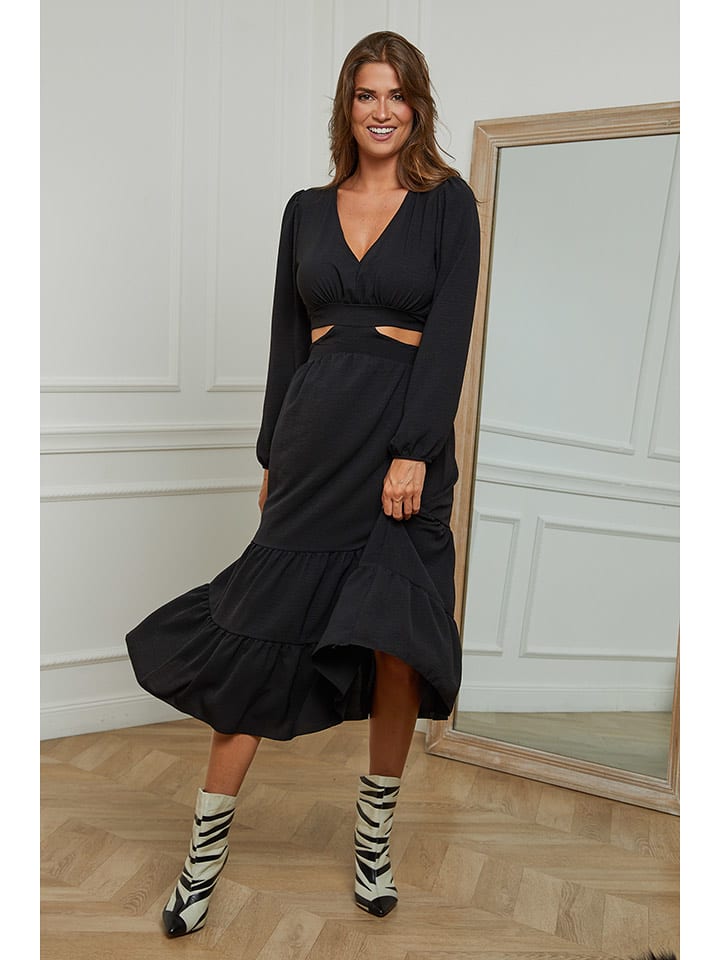 Plume Sukienka "Jema" w kolorze czarnym rozmiar: L