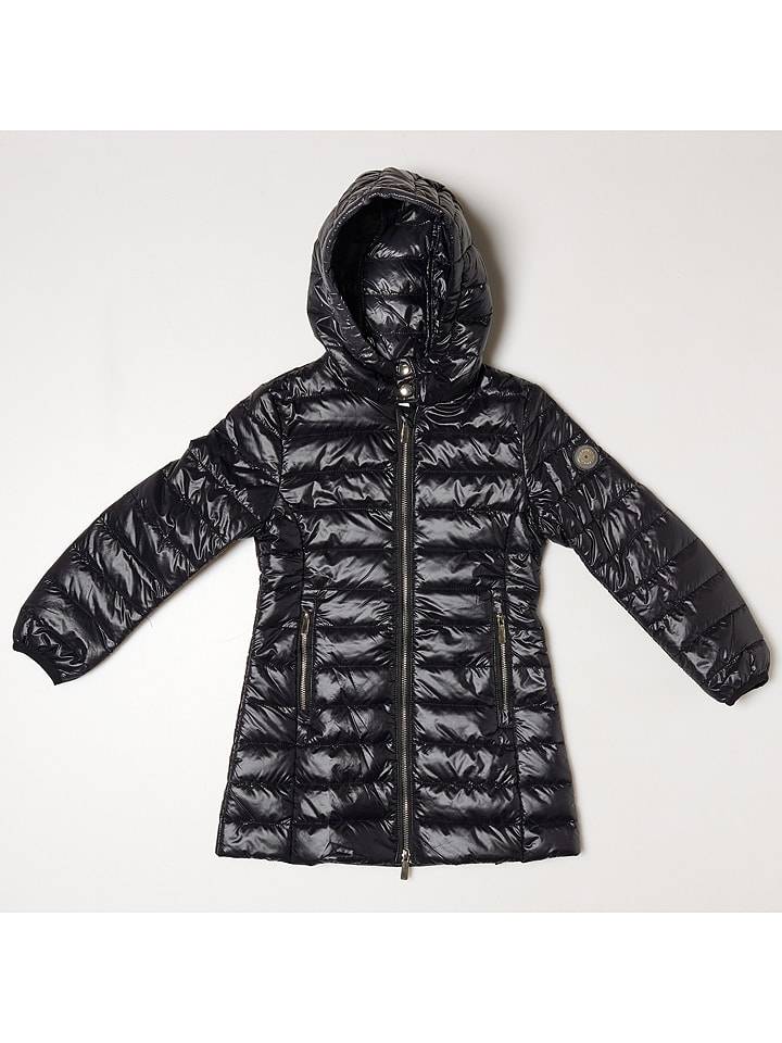 HULABALU Płaszcz pikowany "Emilie" w kolorze czarnym rozmiar: 110/116