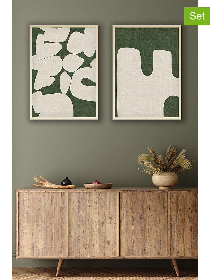 ABERTO DESIGN Druki artystyczne (2 szt.) w ramce rozmiar: 50x70 cm