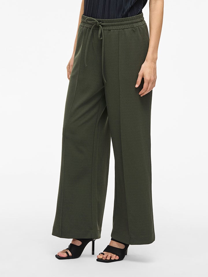 Vila Spodnie dresowe "Viclua" w kolorze ciemnozielonym rozmiar: XXL